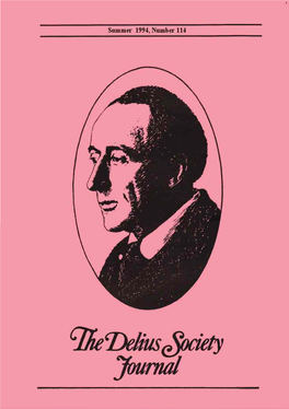 The Delius Society Journal, Number 80,80