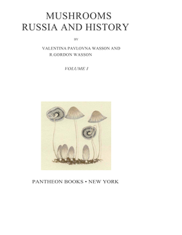 Mushrooms Russia and History