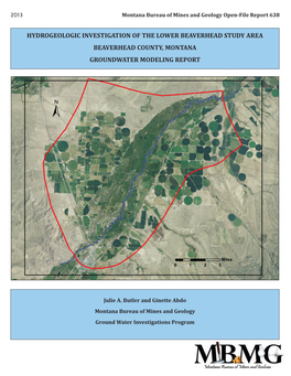 MBMG 638-Lower Beaverhead Study Area