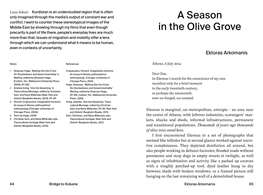 A Season in the Olive Grove, Which Containing Chemicals