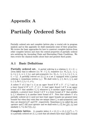 Partially Ordered Sets