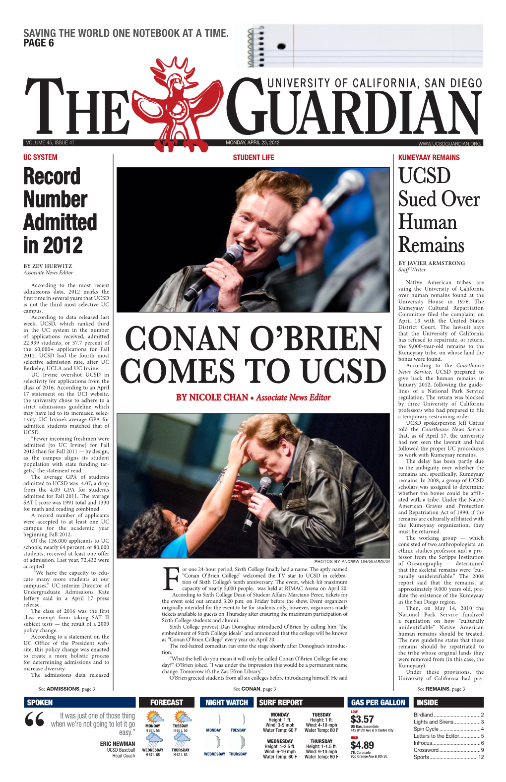 Conan O'brien Comes to Ucsd