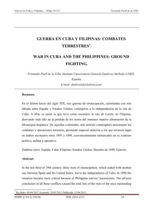 Guerra En Cuba Y Filipinas… (Págs 34-57) Fernando Puell De La Villa
