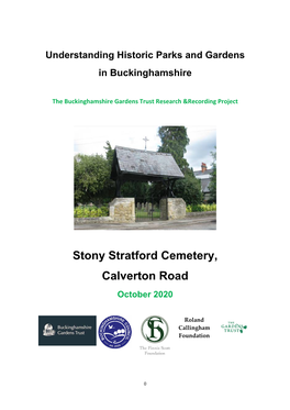 Stony Stratford Cemetery, Calverton Road October 2020