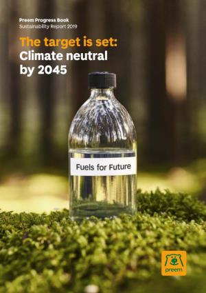 Sustainability Report 2019 the Target Is Set: Climate Neutral by 2045 Highlights in 2019