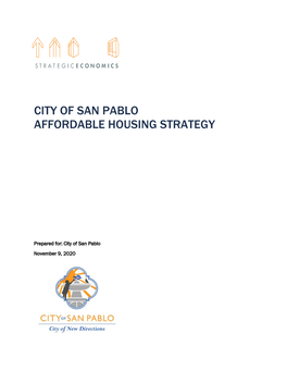 City of San Pablo Affordable Housing Strategy