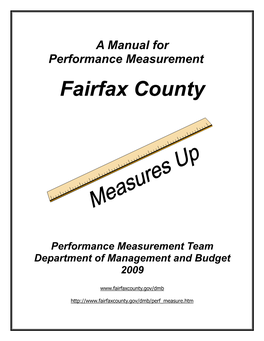 A Manual for Performance Measurement