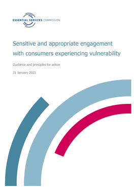 Sensitive and Appropriate Engagement with Consumers Experiencing Vulnerability