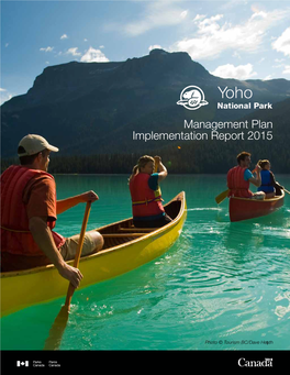 Yoho National Park Management Plan Implementation Report 2015