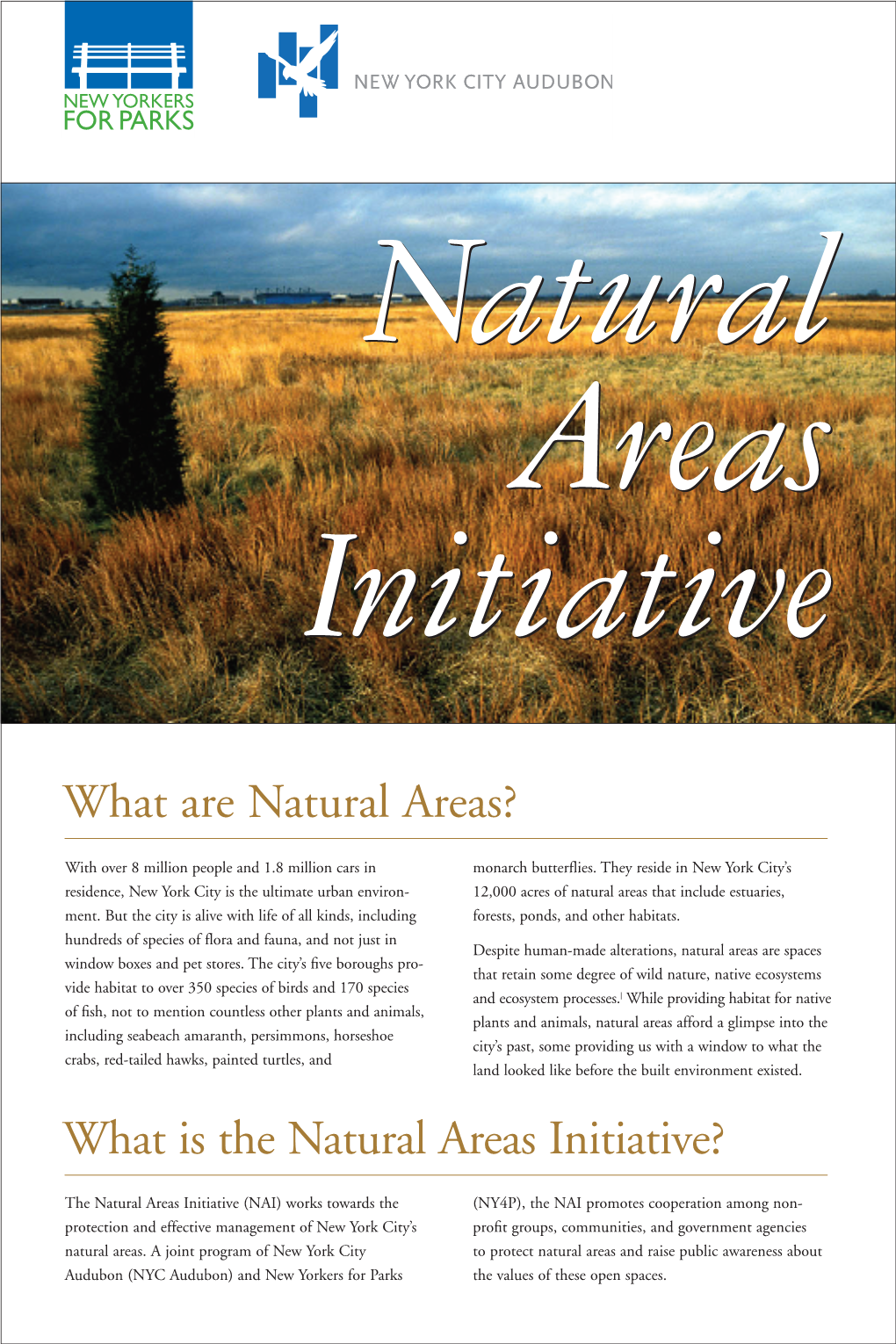 What Is the Natural Areas Initiative?