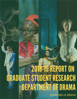 2018-19 Report on Graduate Student Rese Arch Department of Dr
