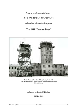 About the Profession of Air Traffic Control in Germany After World War II