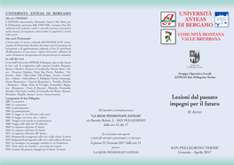 Pieghevole Università San Pellegrino Terme 2017