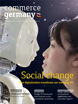 Commerce Germany the Magazine of the American Chamber of Commerce in Germany E.V