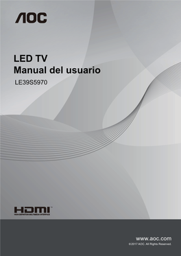 LED TV Manual Del Usuario LE39S5970