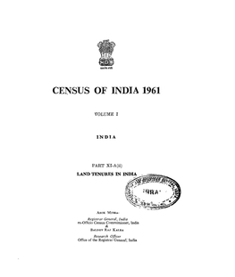 Land Tenures in India, Part XI-A(Ii)