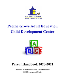 Pacific Grove Adult Education Child Development Center
