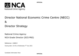 Director National Economic Crime Centre (NECC) & Director Strategy