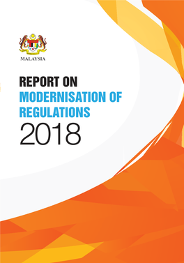 REPORT on MODERNISATION of REGULATIONS 2018 Report on Modernisation of Regulations 2018