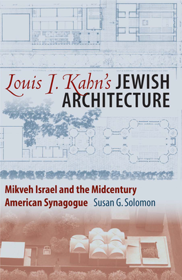 Mikveh Israel and the Midcentury American Synagogue