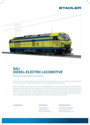 Sali DIESEL-ELECTRIC LOCOMOTIVE Empresa Ferroviaria Andina S.A, Bolivia