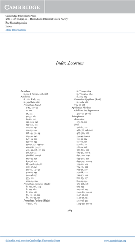 Index Locorum