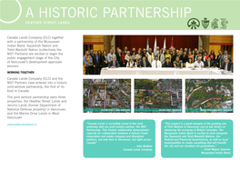 Heather Street Lands Joint-Venture Partnership Information Displays