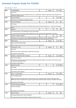 Program Guide Report