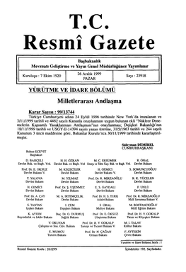 T.C. Resmî Gazete