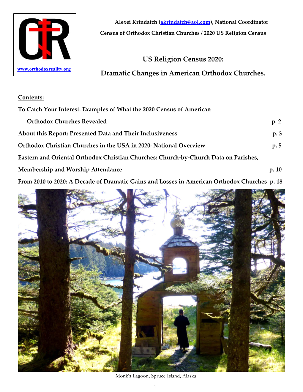 US Religion Census 2020: Dramatic Changes in American Orthodox Churches