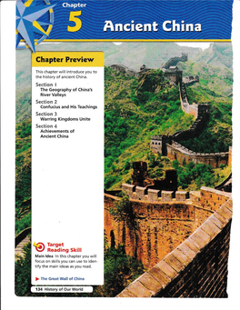 Chapter 5 -- Ancient China