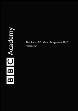 Academy the State of Product Management 2010