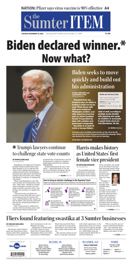 Biden Seeks to Move Quickly and Build out His Administration