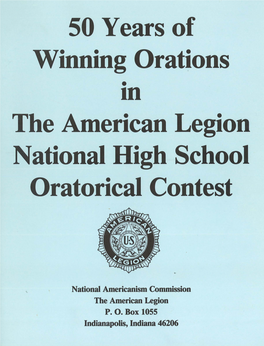 The American Legion National High School Oratorical Contest