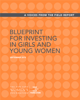 Blueprint for Investing in Girls and Young Women