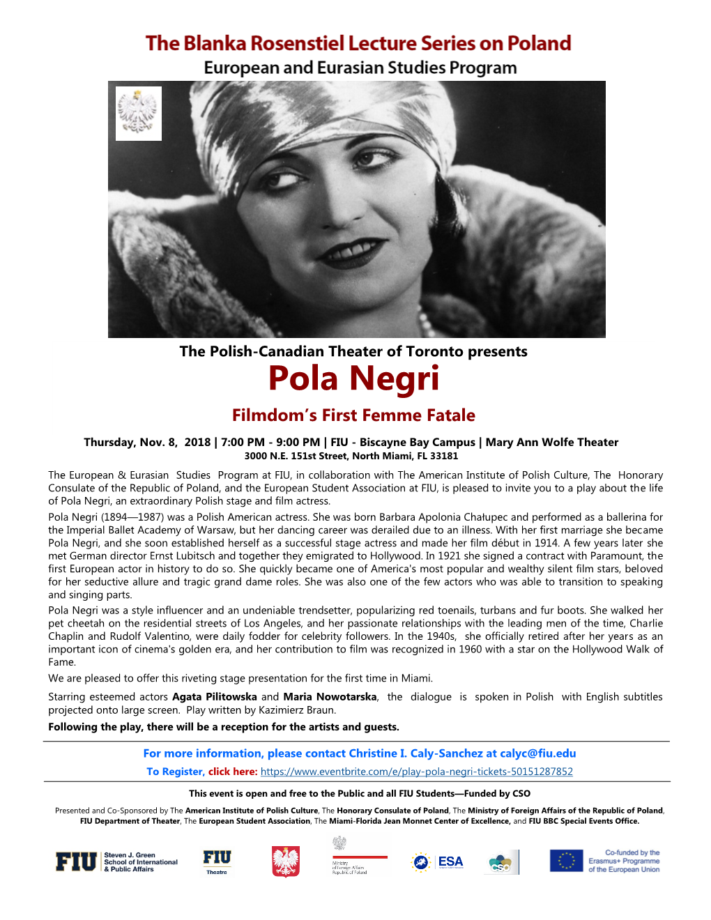 Pola Negri Filmdom’S First Femme Fatale