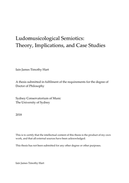 Ludomusicological Semiotics: Theory, Implications, and Case Studies