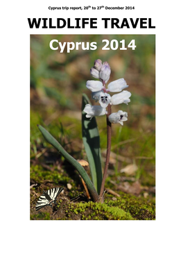 Wildlife Travel Cyprus Winter 2014