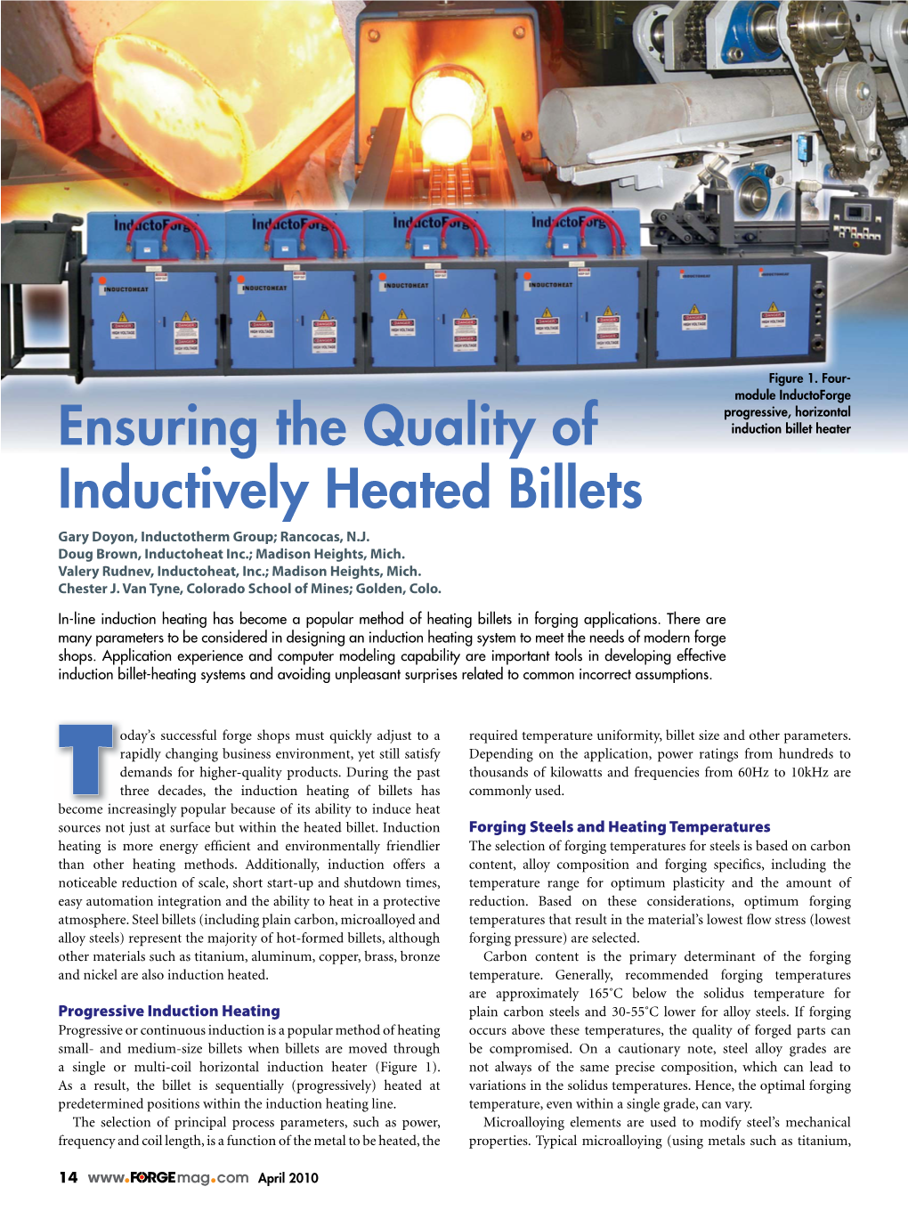 Ensuring the Quality of Inductively Heated Billets