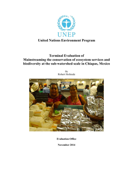 United Nations Environment Program Terminal Evaluation Of