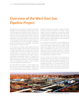 Overview of the West-East Gas Pipeline Project