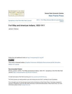 Fort Riley and American Indians, 1853-1911
