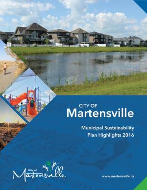 Municipal Sustainability Plan Highlights 2016
