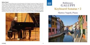 Baldassare GALUPPI Keyboard Sonatas • 2 Matteo Napoli, Piano