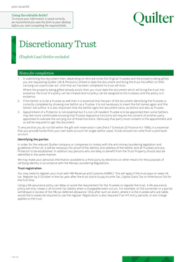 Discretionary Trust