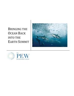 Bringing the Ocean Back Into the Earth Summit
