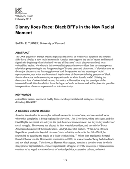 Disney Does Race: Black Bffs in the New Racial Moment