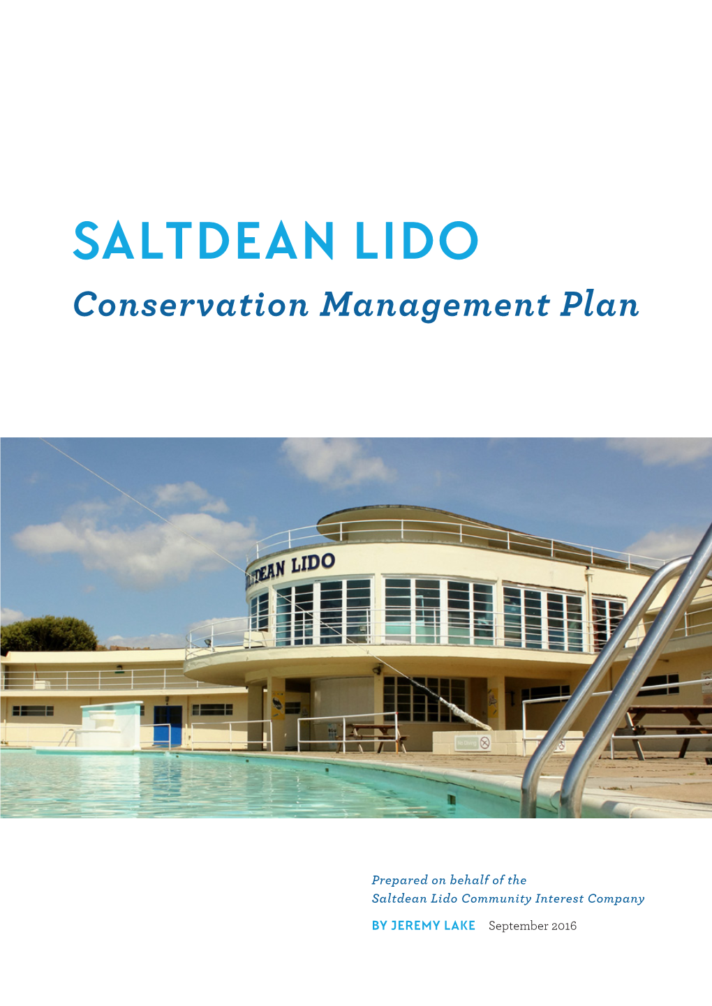 Saltdean Lido Conservation Management Plan