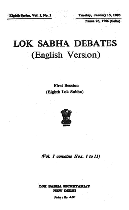 Ook Sabha -Debates