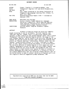 Apr 92 NOTE 21P.; Paper Presented at the Annual Conference on Pragmatics and Language Learning (6Th, Urbana, IL, April 2-4, 1992)